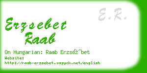 erzsebet raab business card